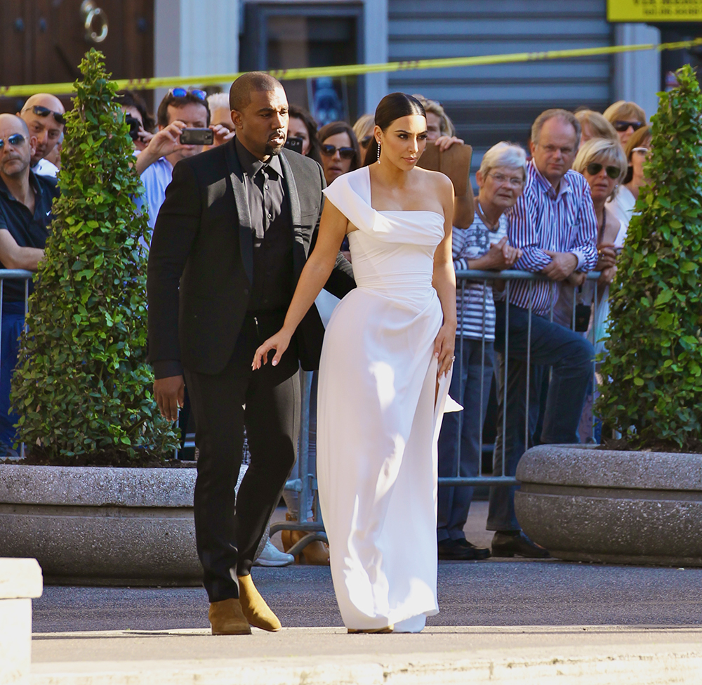 Kim Kardashian attended the Valentino La Travieta event in Rome Italy. Kim Kardashian is in Rome ahead of her two year wedding anniversary to Kanye West. Kim wore a Vivienne Westwood white gown to the event. The event was held at the Teatro Dell'Opera Di Roma.

Pictured: Kim Kardashian and Kanye West,Kim Kardashian
Kanye West
Ref: SPL1283066 220516 NON-EXCLUSIVE
Picture by: SplashNews.com

Splash News and Pictures
Los Angeles: 310-821-2666
New York: 212-619-2666
London: +44 (0)20 7644 7656
Berlin: +49 175 3764 166
photodesk@splashnews.com

World Rights