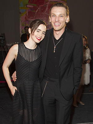 Lily Collins and Jamie Campbell Bower