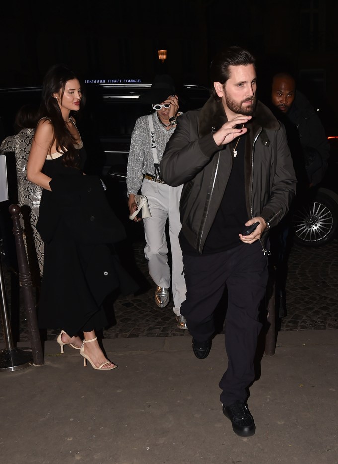 Scott Disick & New 23-Year-Old Flame Holly Scarfone Hit Up Boum Boum Night Club In Paris