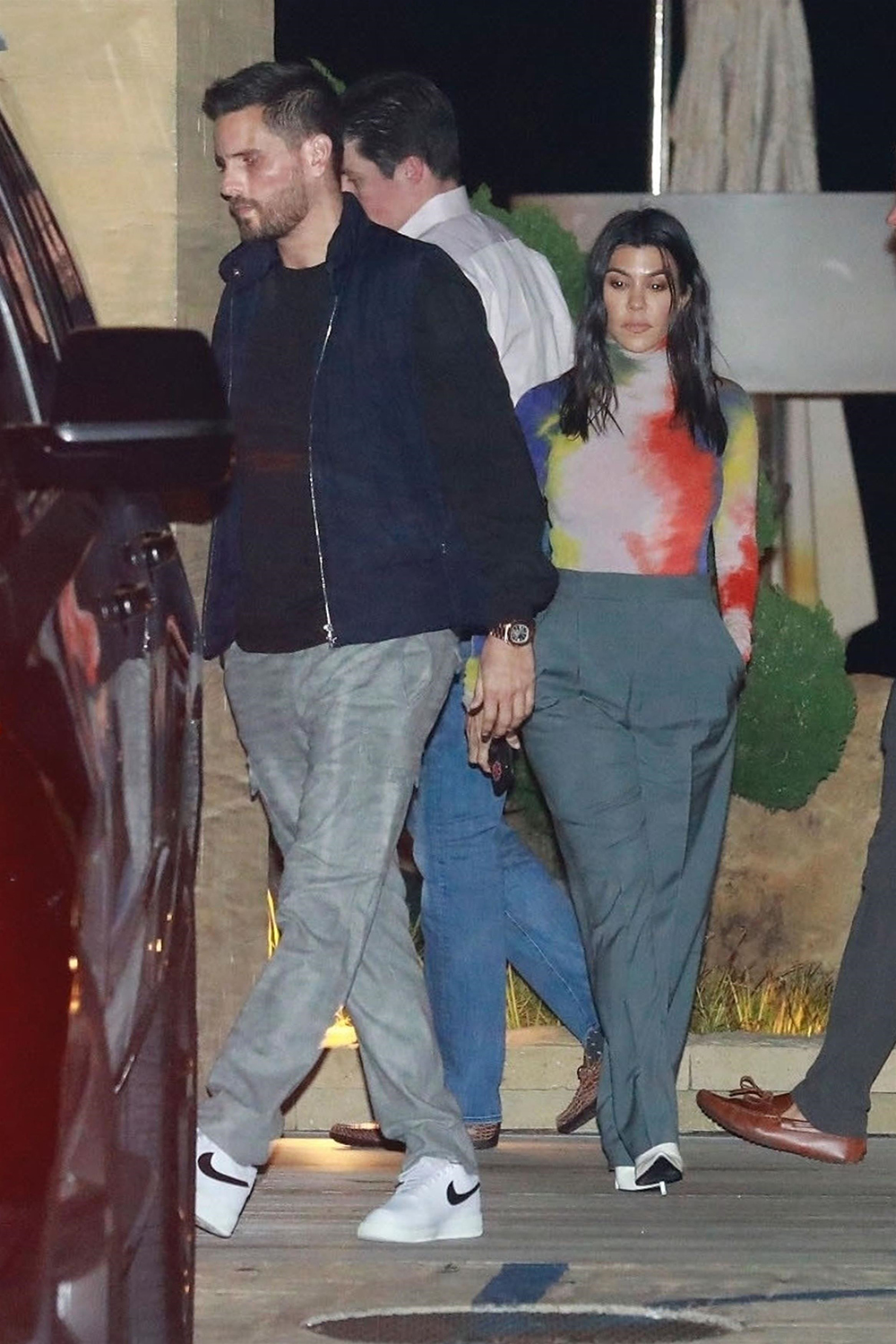 Malibu, CA - *EXCLUSIVE* - Kourtney Kardashian and Scott Disick are seen leaving Nobu after celebrating Jonathan Cheban's birthday in Malibu. Kourtney and Scott left together and Kim Kardashian and Jonathan Cheban left together.Pictured: Kourtney Kardashian, Scott DisickBACKGRID USA 27 FEBRUARY 2019 USA: +1 310 798 9111 / usasales@backgrid.comUK: +44 208 344 2007 / uksales@backgrid.com*UK Clients - Pictures Containing ChildrenPlease Pixelate Face Prior To Publication*