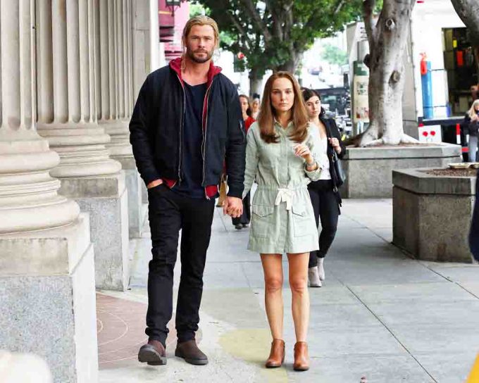 Chris Hemsworth & Natalie Portman Hold Hands