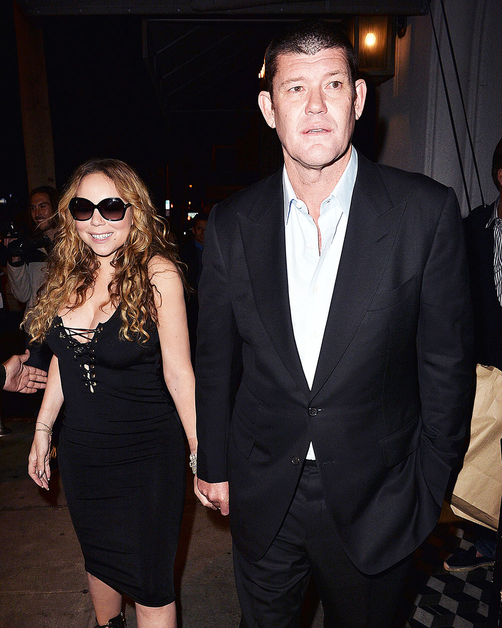 Mariah Carey and James Packer Leave Craigs Restaurant