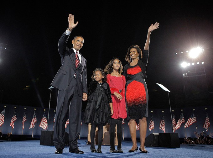 Barack Obama,Michelle Obama,Malia Obama,Sasha Obama