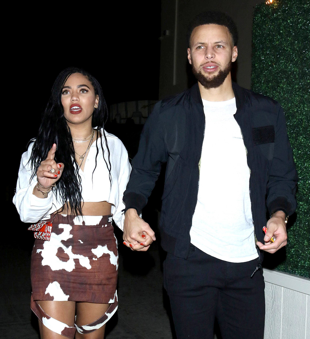 Ayesha Curry and Stephen Curry out and about, Los Angeles, USA - 10 Jan 2020