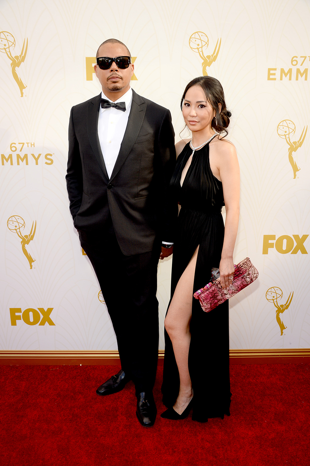 Terrence Howard, left and Miranda Howard arrive at the 67th Primetime Emmy Awards, at the Microsoft Theater in Los Angeles
67th Primetime Emmy Awards - Red Carpet, Los Angeles, USA - 20 Sep 2015