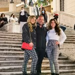 EXCLUSIVE: Joe Giudice and his daughters Gia and Milania are spotted enjoyng a holiday in Rome with an unidentified woman. They enjoy a lunch alfresco then go for a shopping spree in the fashion district of the eternal city before stopping in Spanish Steps for some selfies. 07 Nov 2020 Pictured: Joe Giudice, Gia Giudice, Milania Giudice. Photo credit: MEGA TheMegaAgency.com +1 888 505 6342 (Mega Agency TagID: MEGA713716_003.jpg) [Photo via Mega Agency]