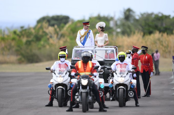 Kate Middleton & Prince William in a car