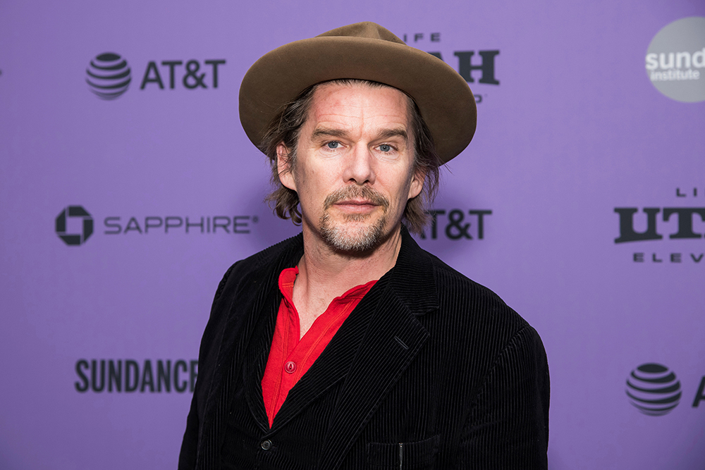 Ethan Hawke attends the premiere of "Tesla" at the Library Center Theatre during the 2020 Sundance Film Festival, in Park City, Utah2020 Sundance Film Festival - "Tesla" Premiere, Park City, USA - 27 Jan 2020