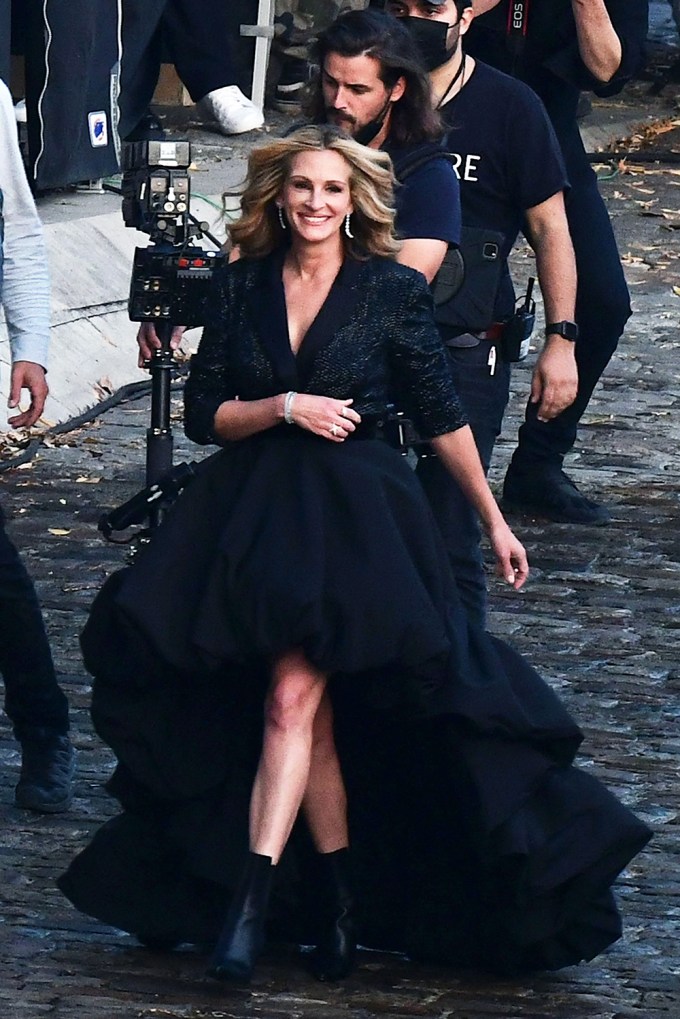 Julia Roberts Shoots A Lancome Campaign In Paris