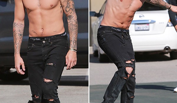Justin Bieber Shirtless
