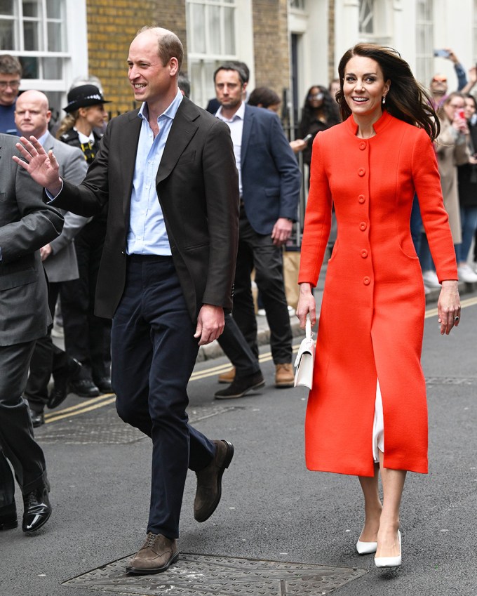 Prince William & Catherine Princess of Wales visit to the Dog & Duck Pub