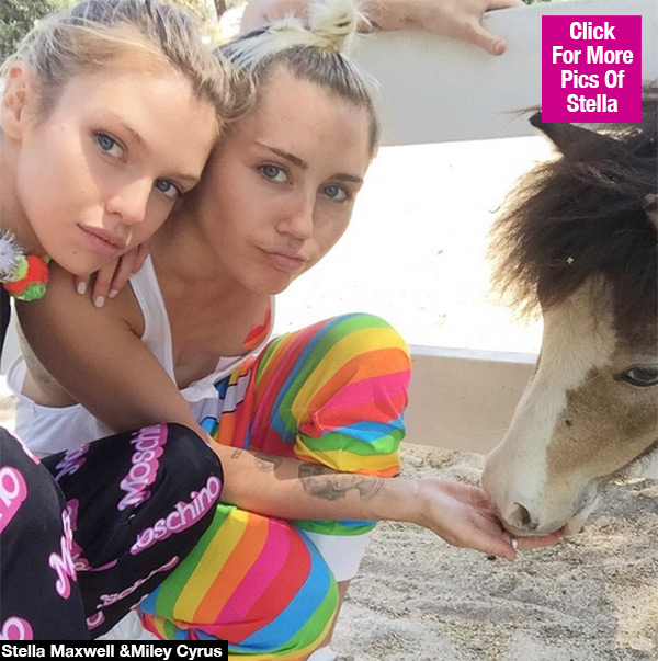 Miley Cyrus Kissing Girlfriend