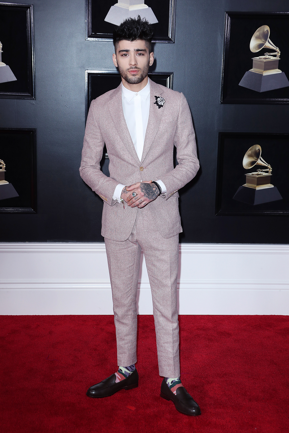 Zayn Malik60th Annual Grammy Awards, Arrivals, New York, USA - 28 Jan 2018WEARING RICHARD JAMES