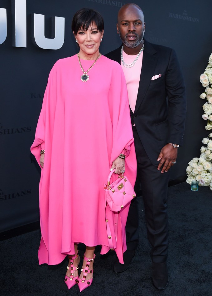 Kris Jenner & Corey Gamble pose