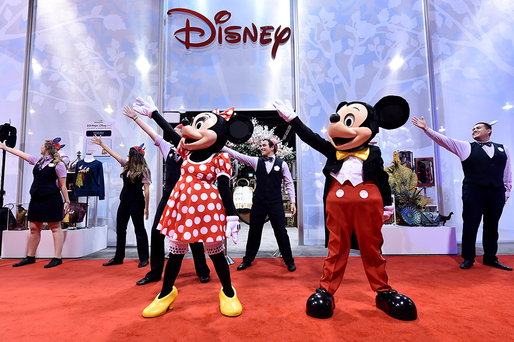 Disney Store at D23 Expo officially opens with a little help from Mickie Mouse and Minnie Mouse on in Anaheim, Calif
Disney Store at D23 Expo 2015, Anaheim, USA