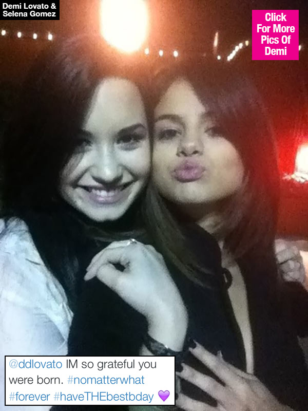 Demi Lovato Birthday Selena Gomez