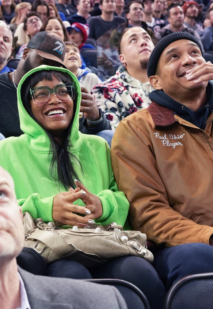 Keke Palmer smiles at Madison Square Garden