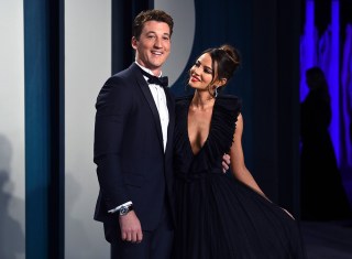 Miles Teller, Keleigh Sperry. Miles Teller, left, and Keleigh Sperry arrive at the Vanity Fair Oscar Party, in Beverly Hills, Calif
92nd Academy Awards - Vanity Fair Oscar Party, Beverly Hills, USA - 09 Feb 2020