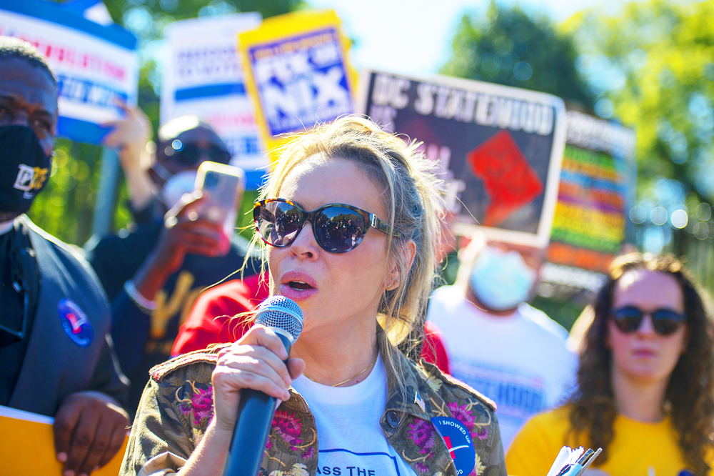 Alyssa Milano Arrested Protesting Voting Rights SS