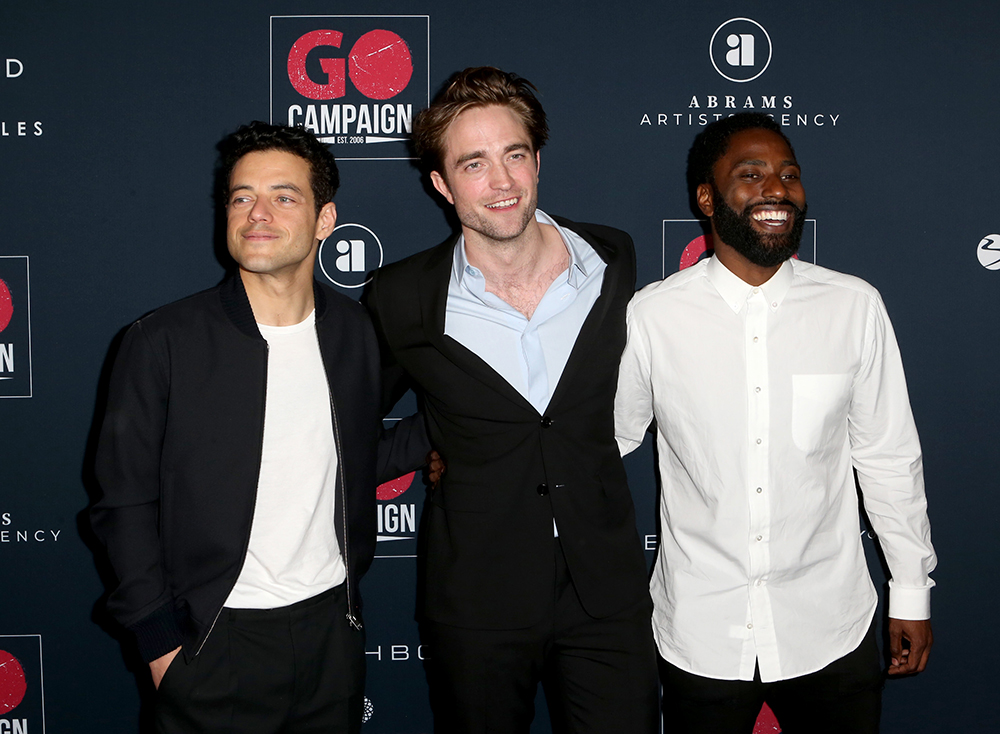 Rami Malek, Robert Pattinson and John David Washington
13th Annual Go Gala, Arrivals, NeueHouse, Los Angeles, USA - 16 Nov 2019