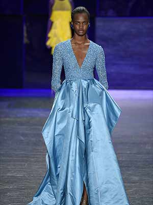 A model on the catwalk