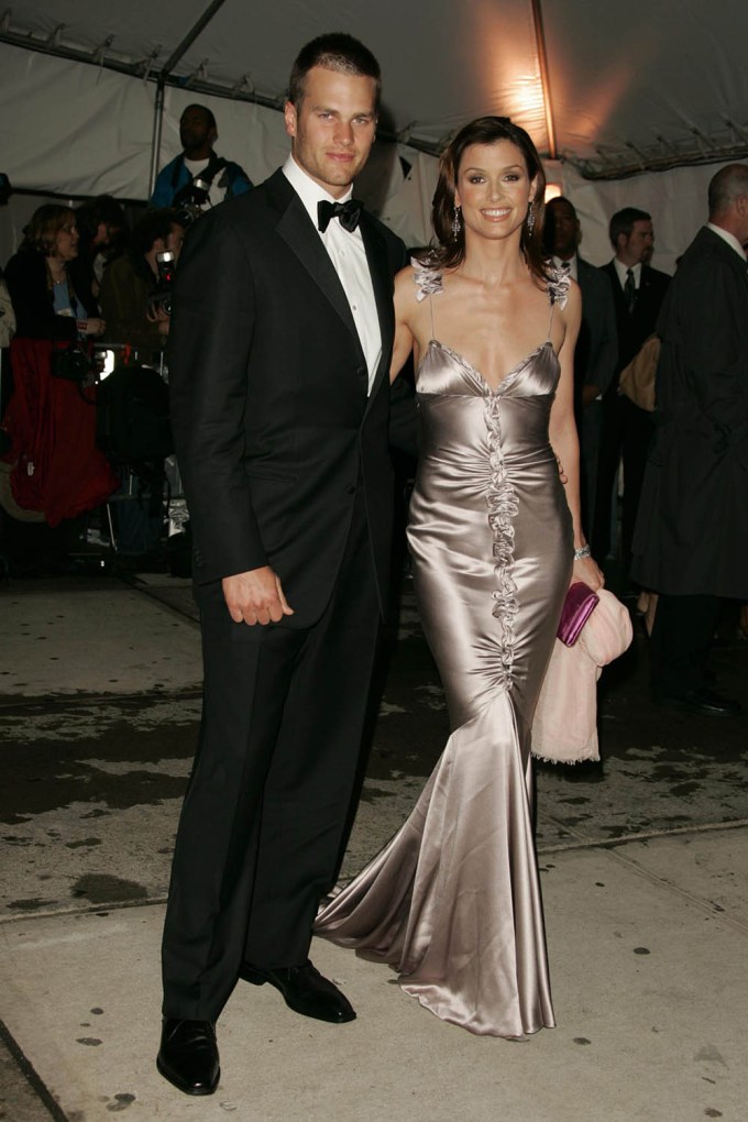 Bridget Moynahan & Tom Brady all dressed up