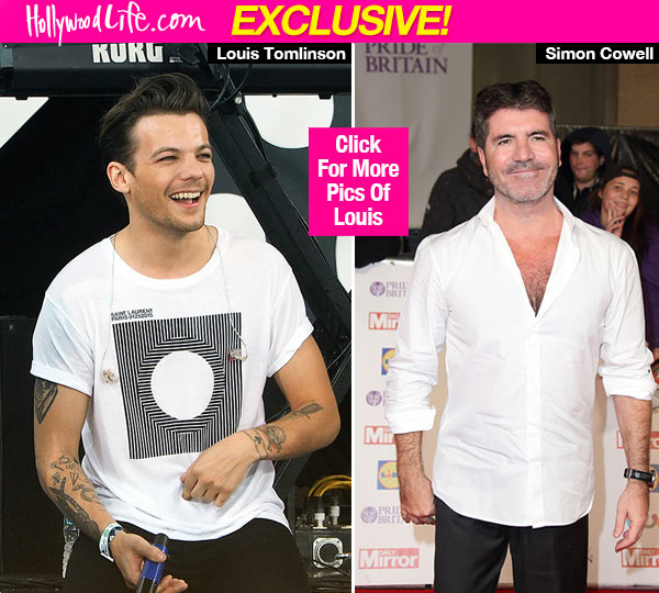 Louis Tomlinson Simon Cowell Godfather