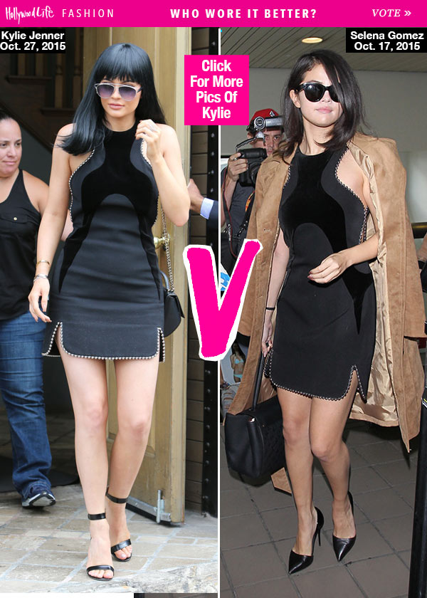 kylie jenner black dress