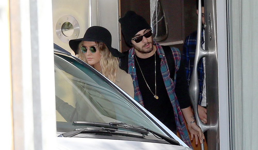 Zayn Malik and Fiance Perrie Edwards leave their home in Barnet, London, Britain - 31 Mar 2015