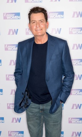 Editorial use only
Mandatory Credit: Photo by Ken McKay/ITV/Shutterstock (10199613cc)
Charlie Sheen
'Loose Women' TV show, London, UK - 11 Apr 2019
EXCLUSIVE CELEB CHAT: HOLLYWOOD ROYALTY CHARLIE SHEEN IS HERE! 
Today's guest is the Golden Globe award-winning actor best known for appearing in a string of Hollywood movies like Platoon and Wall Street, and TV sitcoms such as Spin City, Two and a Half Men and Anger Management. Off screen though, his personal life spiralled out of control, hitting the headlines for substance abuse and bizarre interviews. Charlie joins us today to take a look back on his chequered past, to reflect on his road to recovery and share his hopes for the future.