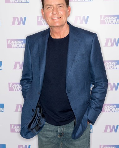 Editorial use only
Mandatory Credit: Photo by Ken McKay/ITV/Shutterstock (10199613cc)
Charlie Sheen
'Loose Women' TV show, London, UK - 11 Apr 2019
EXCLUSIVE CELEB CHAT: HOLLYWOOD ROYALTY CHARLIE SHEEN IS HERE! 
Today's guest is the Golden Globe award-winning actor best known for appearing in a string of Hollywood movies like Platoon and Wall Street, and TV sitcoms such as Spin City, Two and a Half Men and Anger Management. Off screen though, his personal life spiralled out of control, hitting the headlines for substance abuse and bizarre interviews. Charlie joins us today to take a look back on his chequered past, to reflect on his road to recovery and share his hopes for the future.