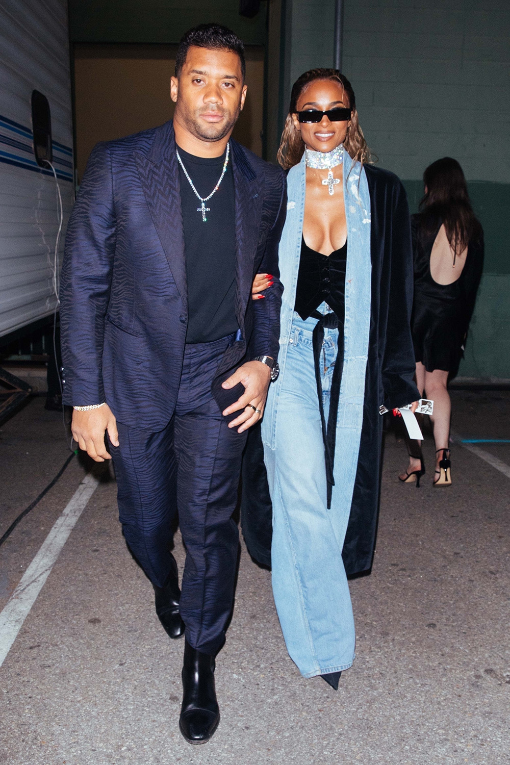 *EXCLUSIVE* Ciara is in good spirits leaving her pre Grammy performance with Russel Wilson in LA