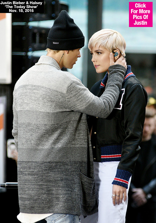 Justin Bieber Halsey Flirting Performance
