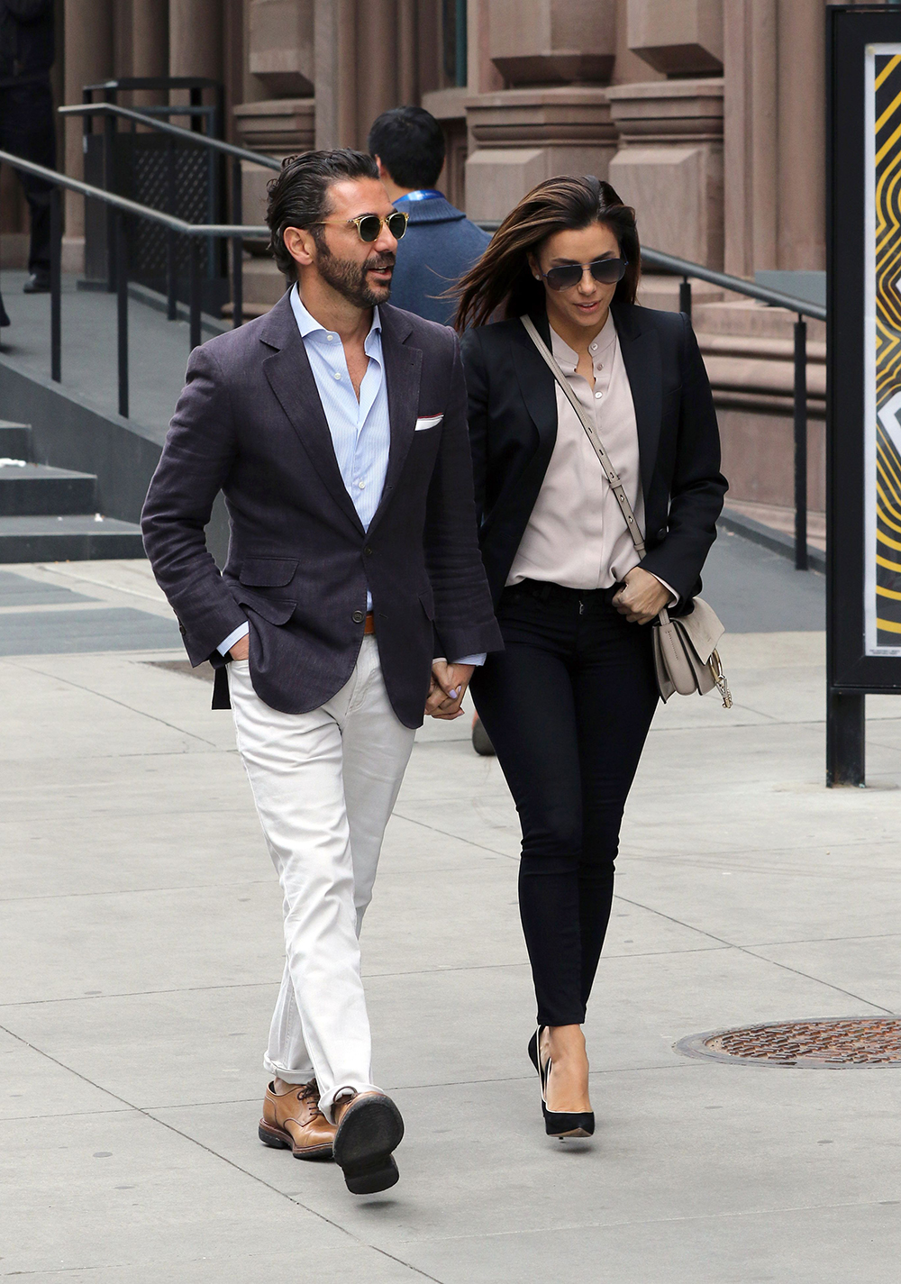 Eva Longoria and Jose Antonio Baston out and about, New York, America - 26 Apr 2015