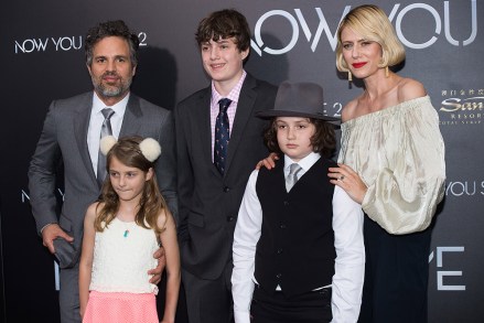 Mark Ruffalo, left, Odette Ruffalo, Keen Ruffalo, Bella Noche Ruffalo and Sunrise Coigney attend the world premiere of "Now You See Me 2" at AMC Loews Lincoln Square, in New York
World Premiere of "Now You See Me 2", New York, USA - 6 Jun 2016