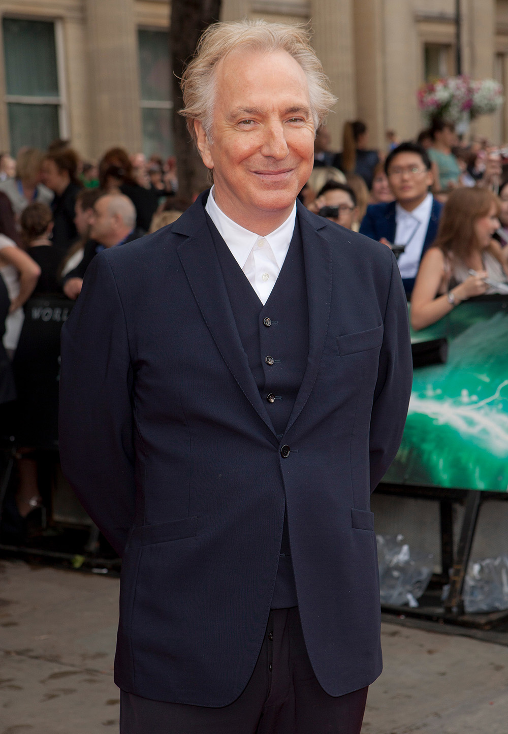 Alan Rickman British actor Alan Rickman arrives in Trafalgar Square, in central London, for the World Premiere of Harry Potter and The Deathly Hallows: Part 2, the last film in the series
Britain Harry Potter and the Deathly Hallows:Part 2