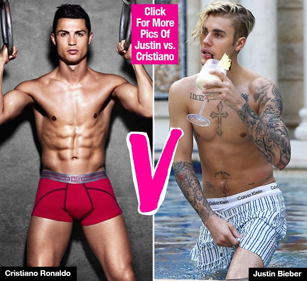 Cristiano Ronaldo Justin Bieber Shirtless