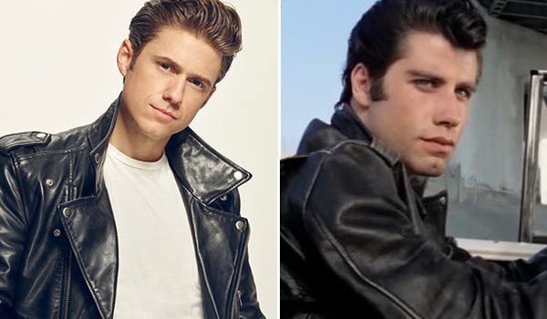 John Travolta Aaron Tveit Comparison