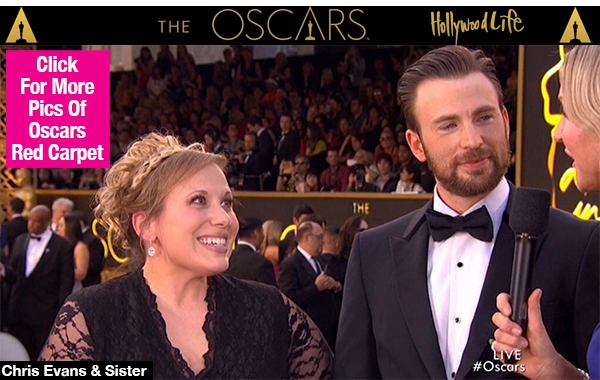 Chris Evans Sister Oscars