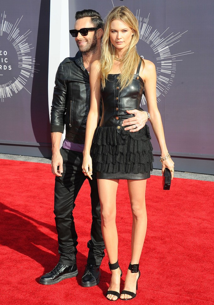 Adam Levine & Behati Prinsloo At The 2014 VMAs