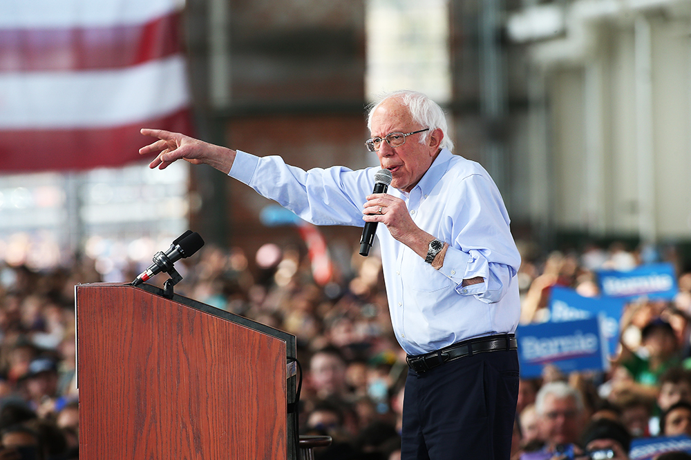 Bernie Sanders, US Presidential Election Campaigning, Richmond, USA - 17 Feb 2020