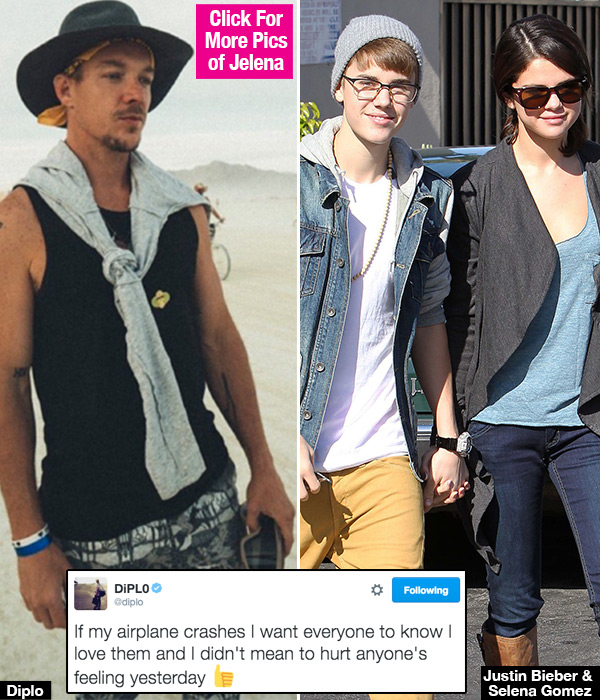 Diplo Apology Selena Gomez Justin Bieber
