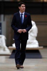 Canadian Prime Minister Justin Trudeau  arrives for the official dinner on the eve of the international ceremony for the Centenary of the WWI Armistice of 11 November 1918 at the Orsay museum in Paris, France, 10 November 2018. Heads of State and Government commemorate the memory of their fallen soldiers in France.
Commemoration of the Centenary of the end of the First World War, Paris, France - 10 Nov 2018