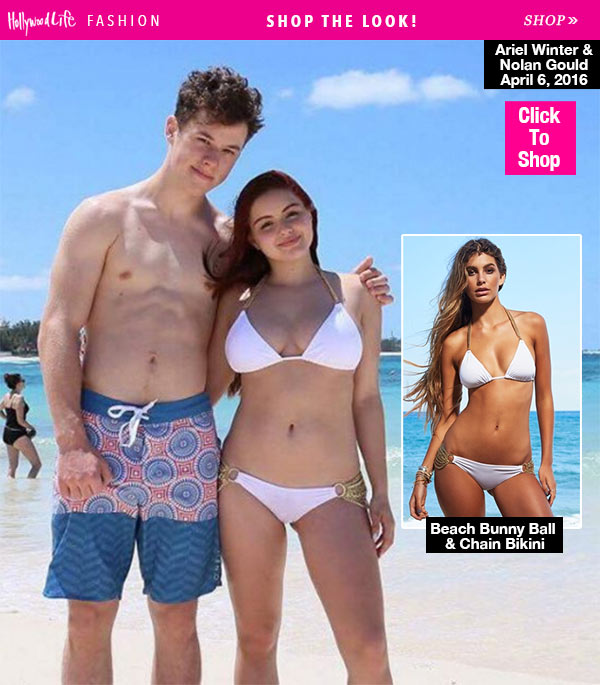 ariel winter white bikini