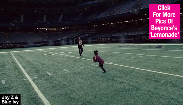 Blue Ivy Jay Z Play Football