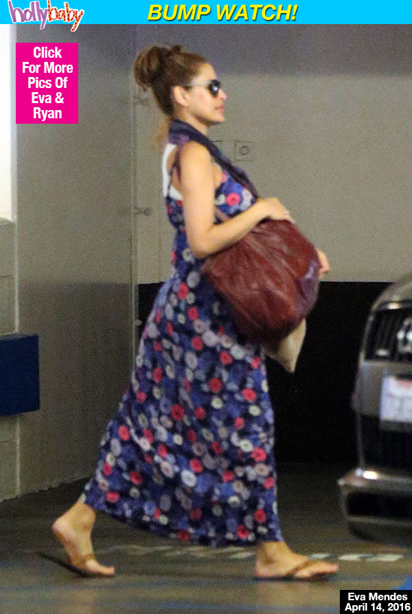 Eva Mendes Baby Bump