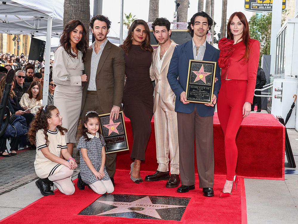 Valentina Angelina, Danielle Jonas, Alena Rose Kevin Jonas, Priyanka Chopra, Nick Jonas, Joe Jonas and Sophie Turner
Jonas Brothers honored with a star on the Hollywood Walk of Fame, Los Angeles, California, USA - 30 Jan 2023