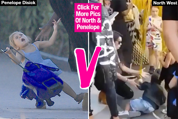 Penelope Disick North West Falling