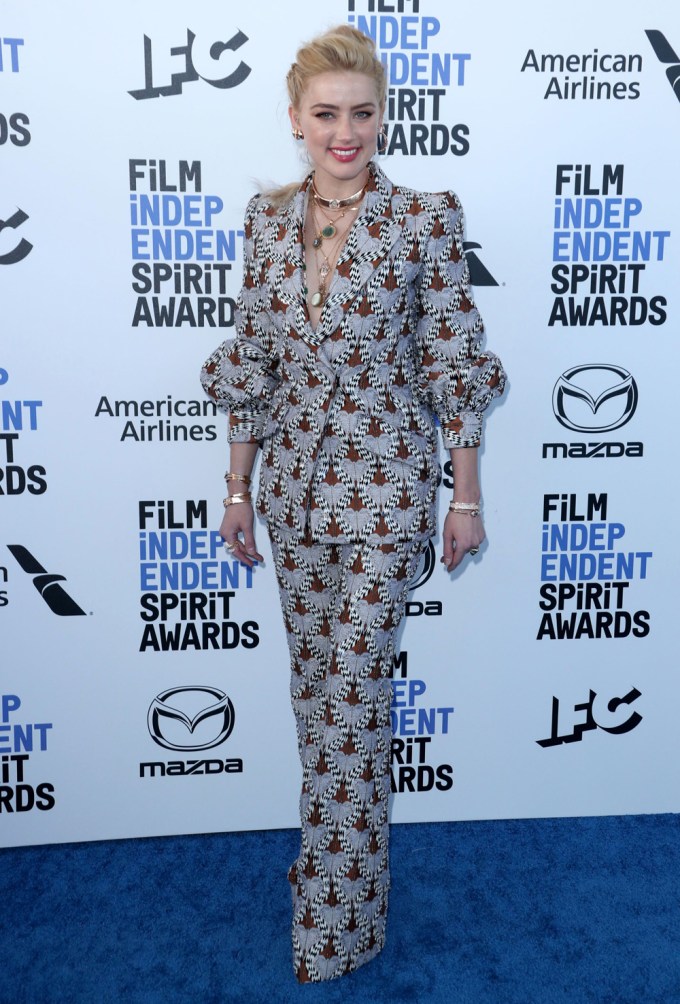 Amber Heard At The 2020 Independent Spirit Awards