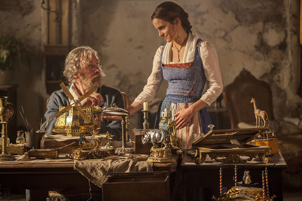 Editorial use only. No book cover usage.Mandatory Credit: Photo by Moviestore/Shutterstock (7523690g)Kevin Kline, Emma WatsonBeauty and the Beast - 2017
